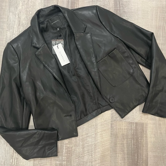 NWT Dynamite Faux Leather Jacket - Picture 1 of 6